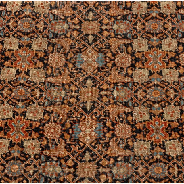 Blue Persian Veramin Rug, 5' 2" X 4' For Sale - Image 8 of 9