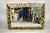 Modern Late 20th Century Decorative Arts Inc. Faux Tortoise Shell Painted Brown & Gold Modern Wall Mirror For Sale - Image 3 of 12