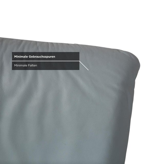 Leather Two-Seater Sofa and Ottoman from Koinor Rossini, Set of 2 For Sale - Image 15 of 18