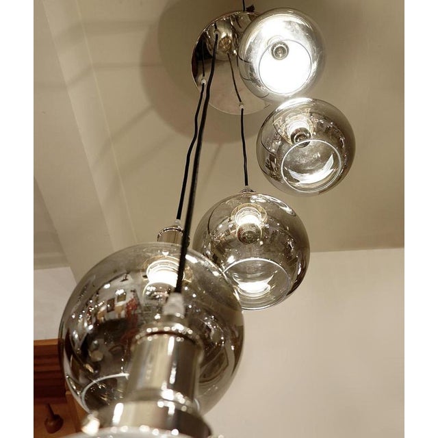 Gold Modern Sculptural Hanging Lamp For Sale - Image 8 of 12