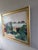 Mid-Century Modern 'Hillside Houses' Vintage Swedish Semi-Abstract Landscape Oil Painting, Framed For Sale - Image 4 of 12