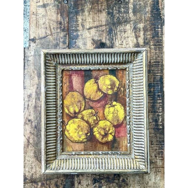 Vintage Framed Still Life Painting For Sale - Image 4 of 12