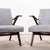 1950s Grey Slubbed Cotton Armchairs by Frantisek Jirak for Tatra, 1950s For Sale - Image 5 of 9