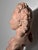 Important antique plaster bust with a terracotta patina, depicting Mademoiselle Luzy, the celebrated 18th-century actress...
