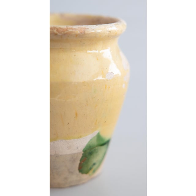 19th Century French Yellow Glazed Confit Pot For Sale In Houston - Image 6 of 9