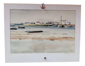 Michel Roubille, Le Pô, Carnac, 1976, Watercolor