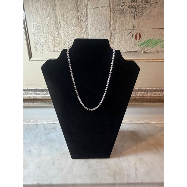 2020s 18ct White Gold Diamond Necklace 10.28ct 19.7g For Sale - Image 5 of 6