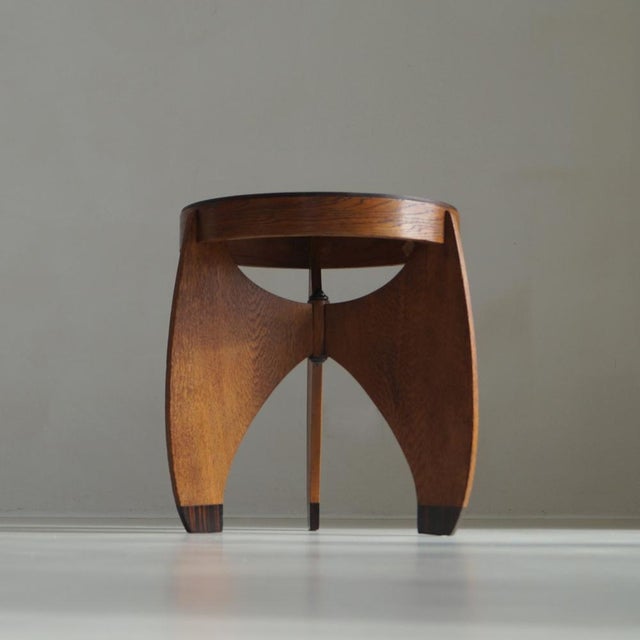 Amsterdam School Accent Table by L. J. Verweij for Intima Amsterdam, 1920s For Sale - Image 11 of 18