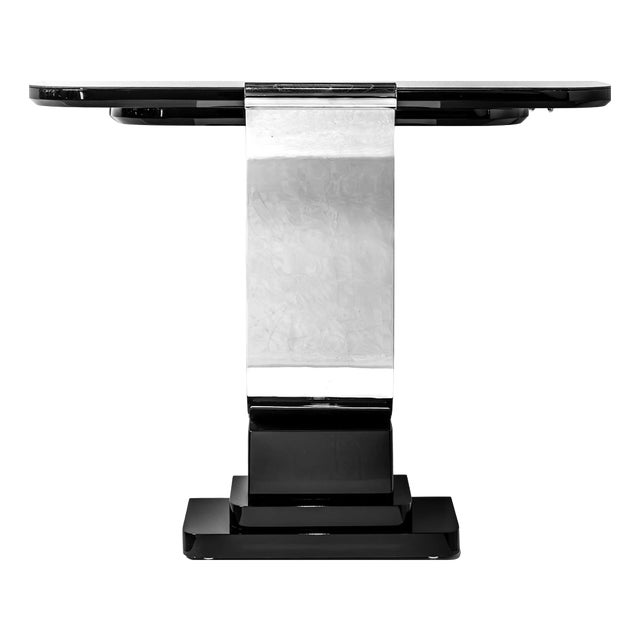 Console Table in Steel For Sale