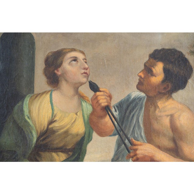 The Martyrdom of Saint Apollonia, 18th Century, Oil on Canvas For Sale - Image 3 of 6
