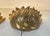 Gold Italian Gilt Metal Lotus Flower Wall Sconces, 1980s, Set of 2 For Sale - Image 8 of 13
