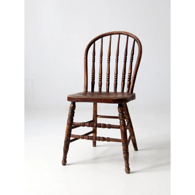 19th Century Antique Windsor Chair For Sale - Image 5 of 11