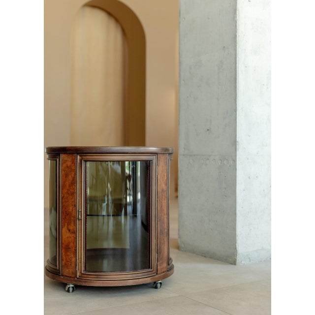 Vintage Italian Walnut Bar For Sale - Image 3 of 5