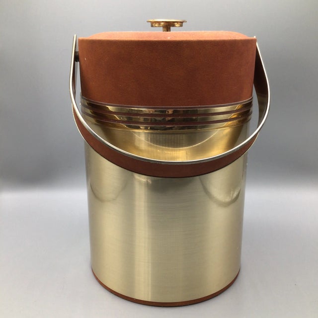 Another great large insulated ice bucket designed by Georges Briard and built by Towle Company of New York, New York.