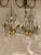 1910's French Lyre Shaped Crystal Hanging Sconces - Pair For Sale - Image 4 of 4