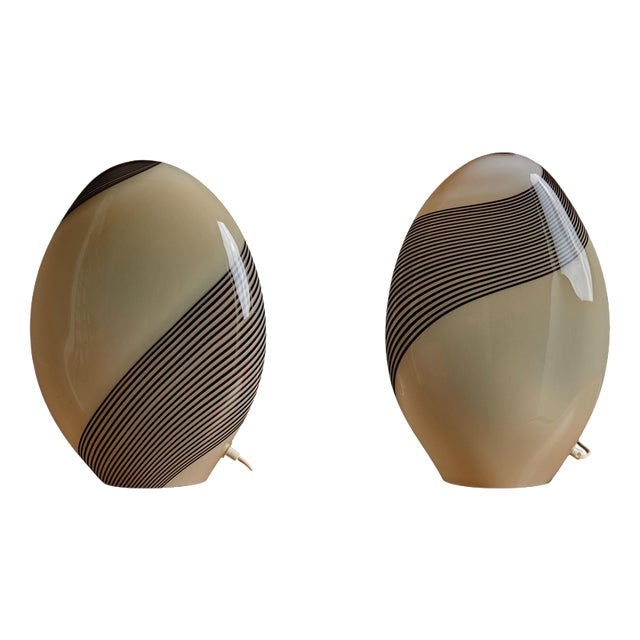 Mid-Century Modern Murano Glass Vases by Lino Tagliapietra, Italy, 1980s, Set of 2 For Sale