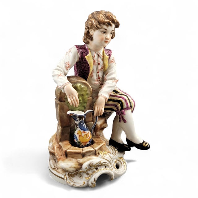 Brown Figure of Young Man at the Fountain from Lladró, Almàssera Workshop, 1957 For Sale - Image 8 of 17