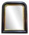 Napoleon III Blackened Lacquered Wood & Gold Leaf Trim Mirror For Sale