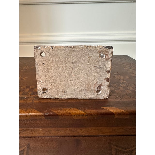 Vintage French Rustic Painted Cast Iron Hand Sculpture for Wall For Sale In Los Angeles - Image 6 of 13