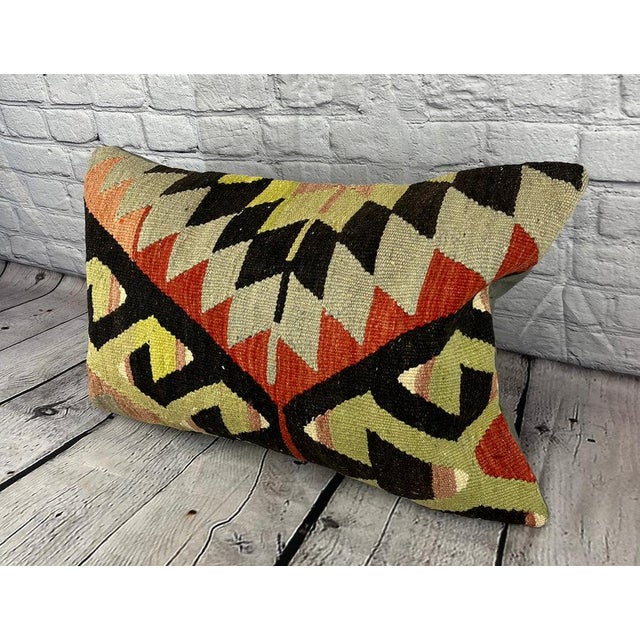 Vintage Pillow Case Turkish Kilim Pillow Decorative Kilim Pillow Dry cleaning only. PILLOW INSERT IS NOT INCLUDED