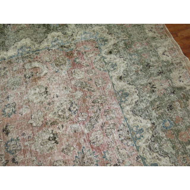 Early 20th Century Zabihi Collection Large Worn Neutral Persian Rug - 11'10" x 16'2" For Sale In New York - Image 6 of 10