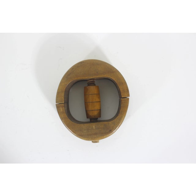Cabin Wood Hat Stretcher Mold Millinery Vintage Store Display For Sale - Image 3 of 10
