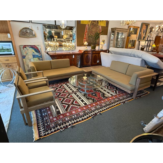 Williams-Sonoma Home Outdoor Teak Wood Arm Chairs, Set of Four For Sale - Image 12 of 12