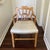 Tan Late 20th Century Century Furniture Carved Wood Petite Armchair With Leather Seat For Sale - Image 8 of 8