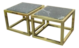 Hollywood Regency Tables, 1970s, Set of 2