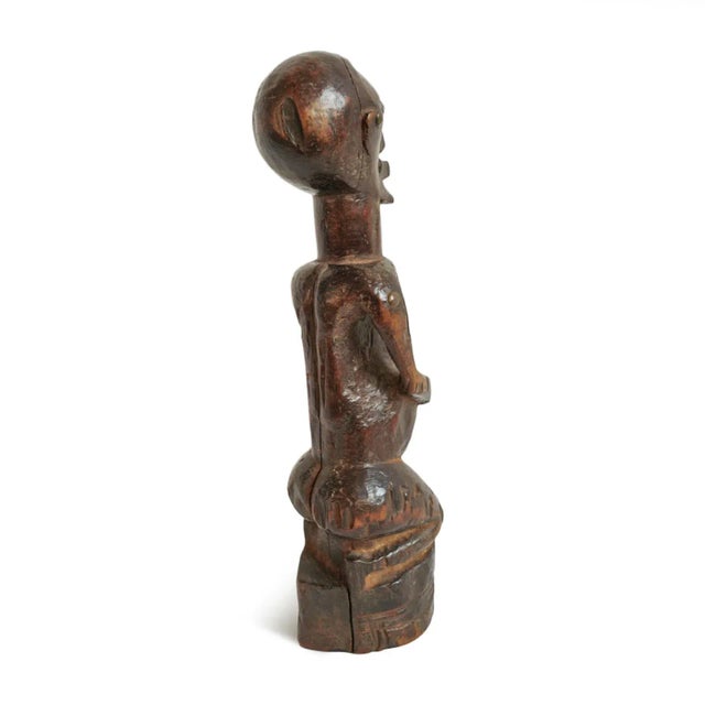 Vintage Songye Carved Wood Female Figure For Sale - Image 4 of 13