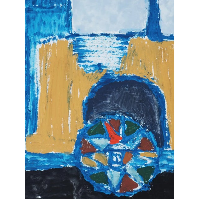 Jacques Soisson, Destroyed Coach and Its Driver, Gouache and Acrylic on Paper For Sale - Image 4 of 6