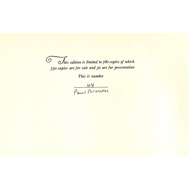 BROWN, Paul [51] pp. Charles Scribner's Sons 1933 This edition is limited to 780 copies. This is number 44. 9 1/2" x 12...