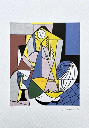 After Roy Lichtenstein, "Femme d'Alger ", 1990s, Silk-Screen