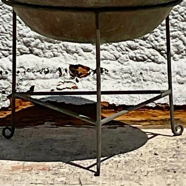 Vintage Patinated Collectors Drum Table For Sale - Image 11 of 13