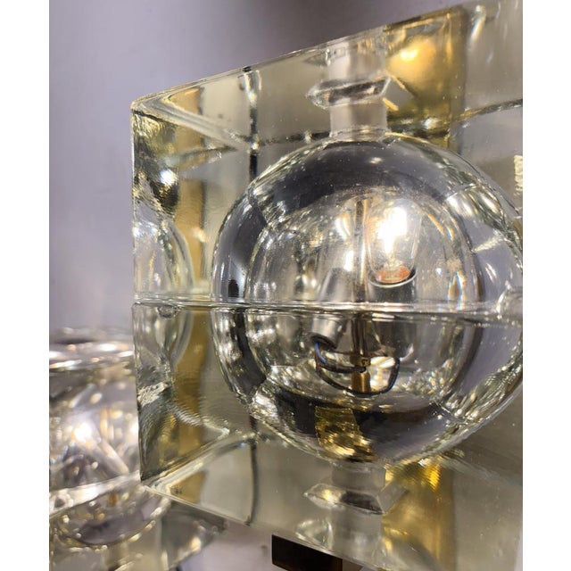 Cubosfera Wall Lights attributed to Alessandro Mendini, Italy, 1960s, Set of 2 For Sale - Image 3 of 8