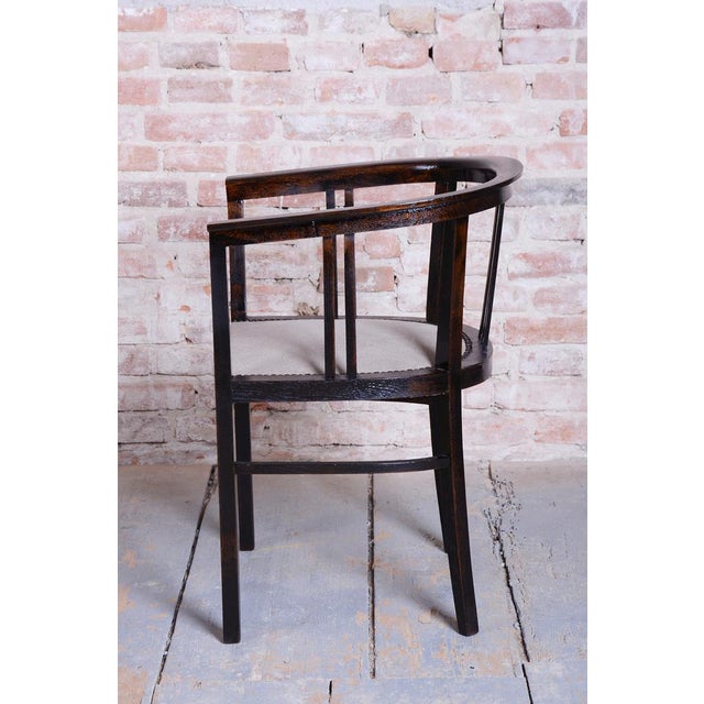 Art Deco Armchair in Oak, Czech, 1920s For Sale - Image 13 of 17