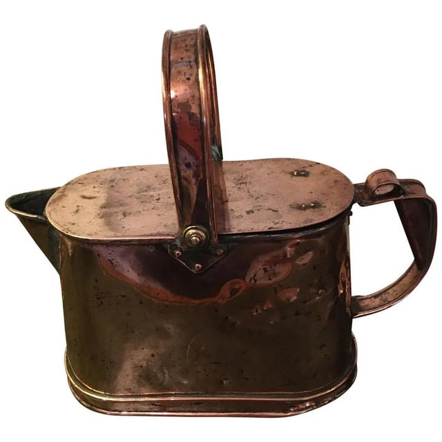 Antique Victorian Copper Watering Can For Sale - Image 11 of 11