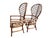 Wood Late 20th Century Ficks Reed Peacock Fan Back Balloon Rattan Chairs a Pair For Sale - Image 7 of 17