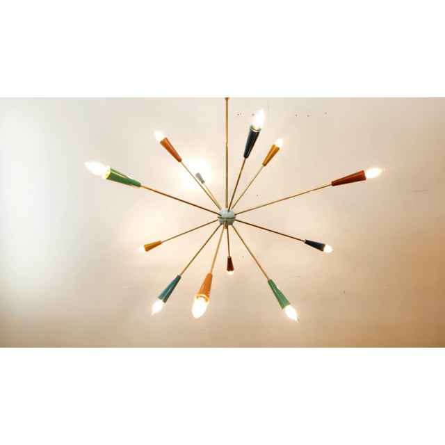 Sputnik 12-Light Hanging Lamp from Stilnovo For Sale - Image 9 of 17