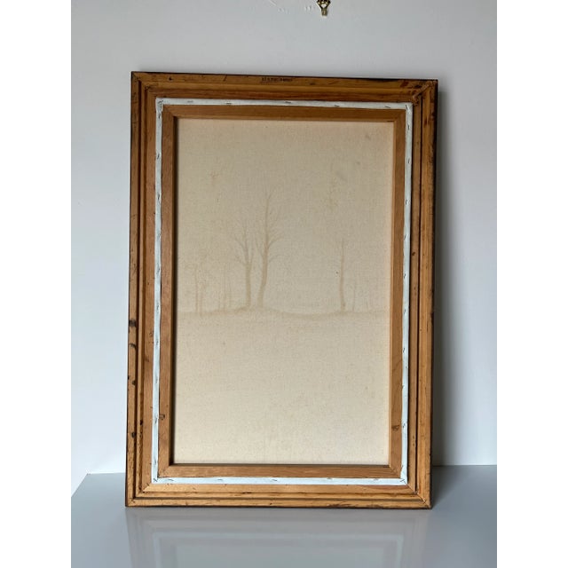 1980's Vintage G. Robery Impressionist Sunset Landscape Oil Painting, Framed For Sale - Image 11 of 12