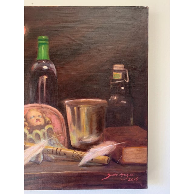 Paint Contemporary Realist Still Life Oil Painting by Scott Hague For Sale - Image 7 of 11