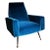 Vintage Italian Armchair Upholstered and Covered in Velvet Ottanio Color For Sale - Image 13 of 13