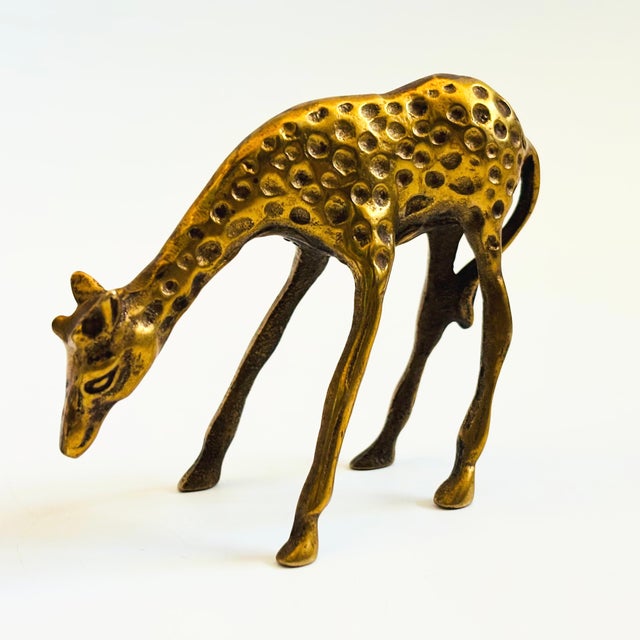 Vintage Brass Giraffes - Set of 2 For Sale In San Francisco - Image 6 of 10