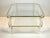 1970s Mid-Century Modern Octagonal Acrylic Glass and Brass Coffee Table in the style of David Lange, 1970s For Sale - Image 5 of 10