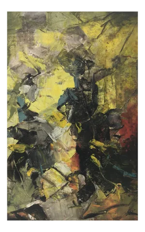 Fight Horse - Abstract Painting - Oil on Canvas - Alfonso Pragliola