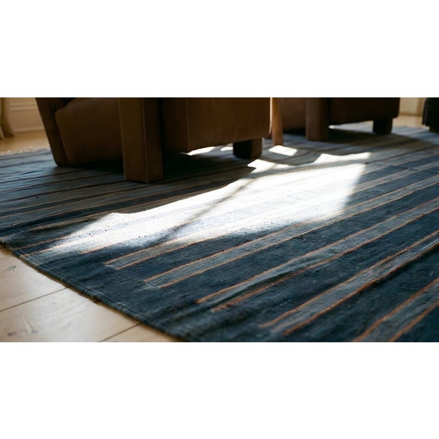 Early 20th Century Indian Cotton Dhurrie Carpet ( 8'2" x 11'2" - 248 x 340 ) For Sale - Image 13 of 14