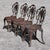 Cast Iron Patio Garden Table and Chairs, Set of 5 For Sale - Image 9 of 18