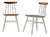 Set of Nordic Wooden Chairs, 1960s For Sale