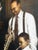Color lithograph reproduction on canvas of *Generations* by artist Geno Park, signed "Park" at lower right. The...