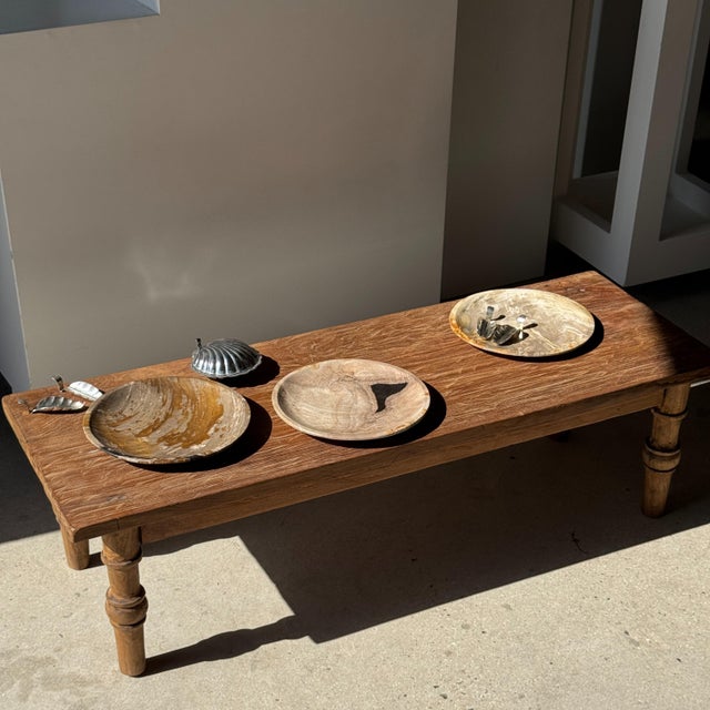 Light Beige Petrified Wood Circular Tray, 1980s For Sale - Image 4 of 11